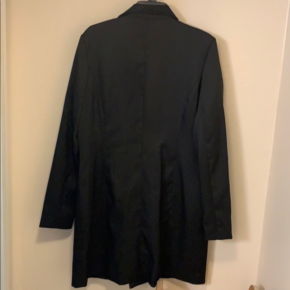 Black With Gold Buttons Mini Blazer Dress - Picture 5 of 6